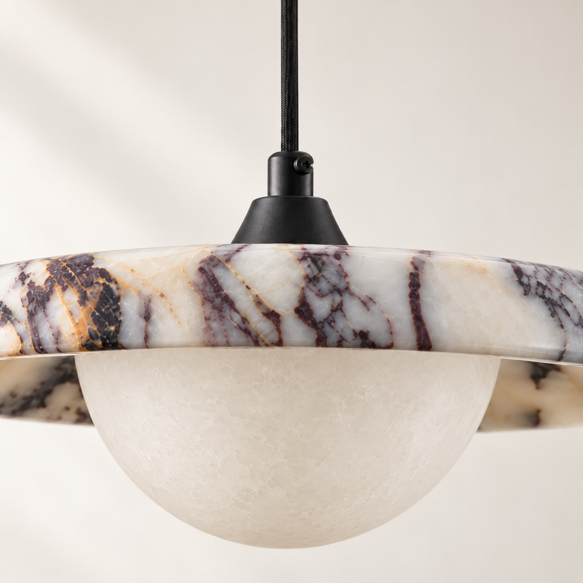 Zefira Marble Ring Pendant Light
