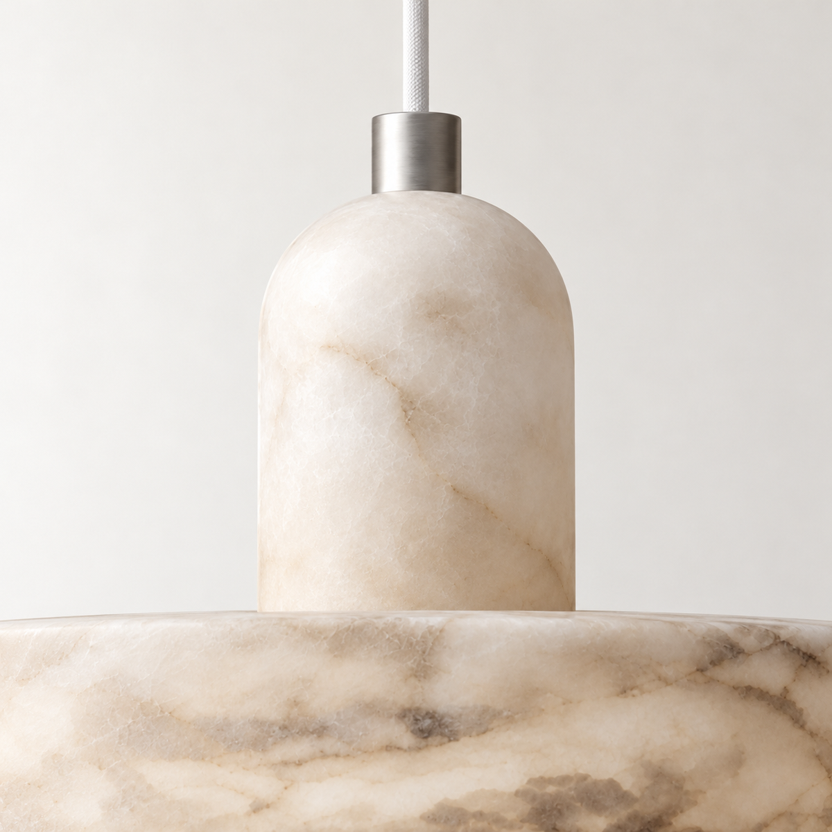 Gemma Alabaster Ring Pendant Light