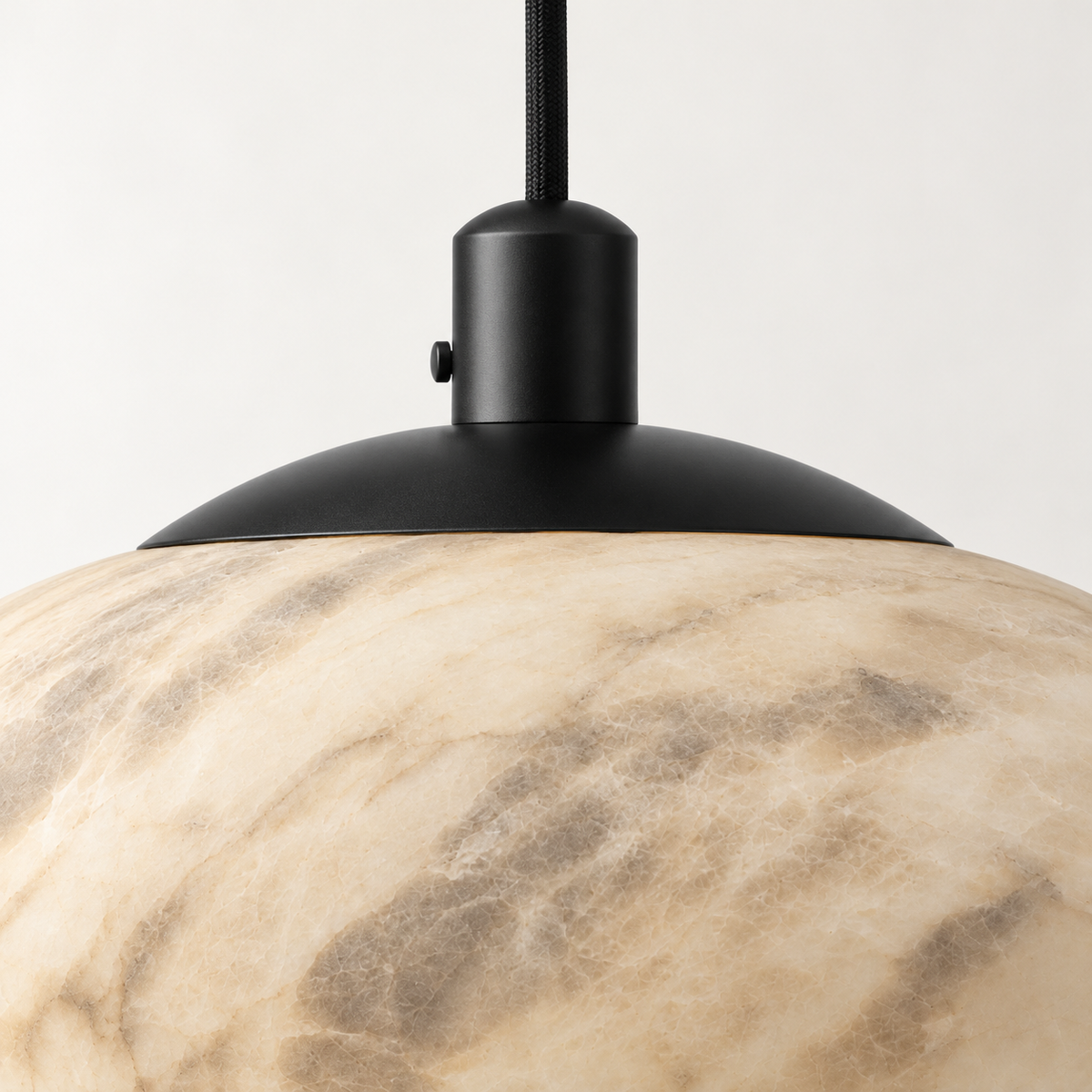 Remo Alabaster Saucer Pendant Light