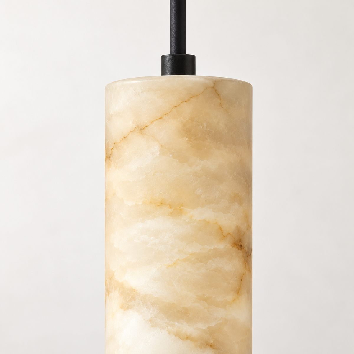 Sola Alabaster Tube Pendant Light