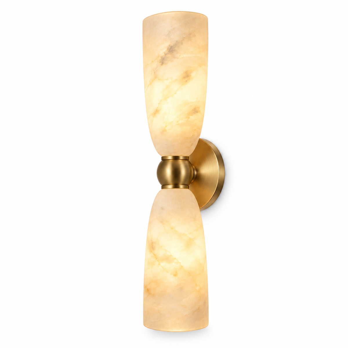 Ottavia Alabaster Twin Wall Light