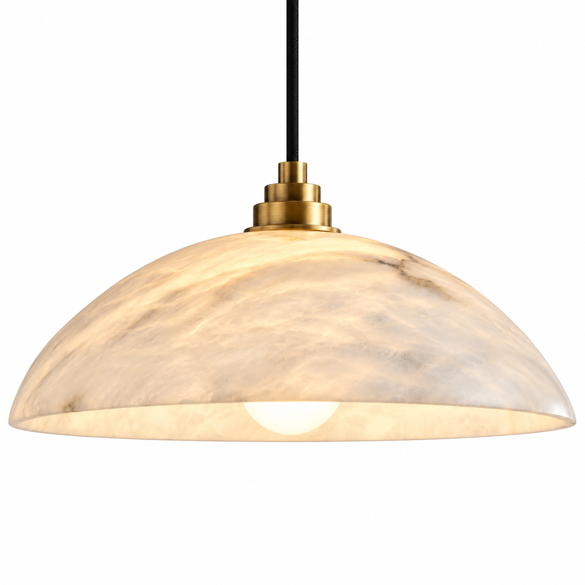 Ondina Alabaster Dome Pendant Light