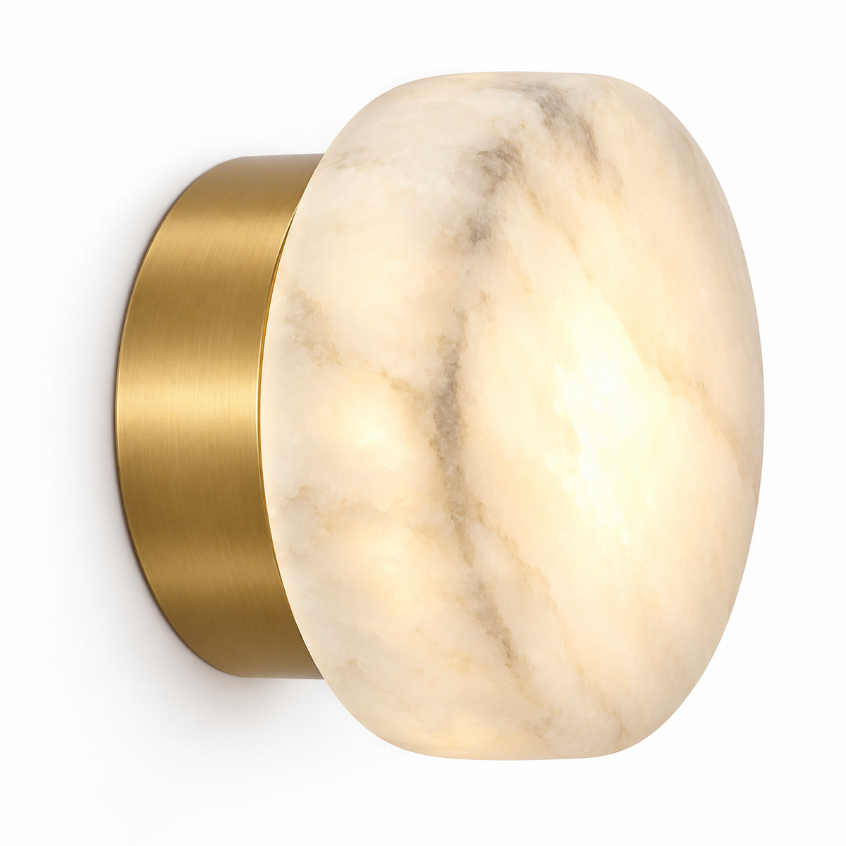 Olmo Alabaster Pebble Wall Light