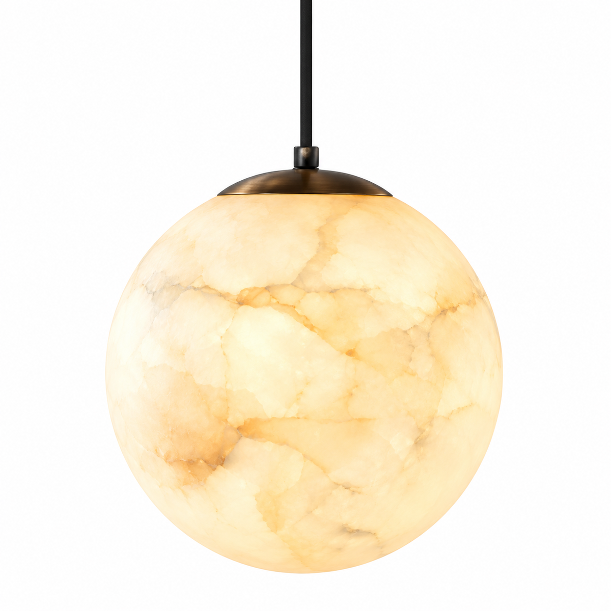 Rosalba Alabaster Orb Pendant Light