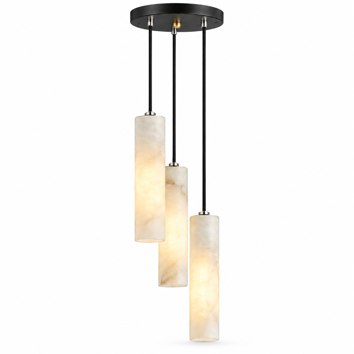 Candela Alabaster Tube Pendant Light, product photo