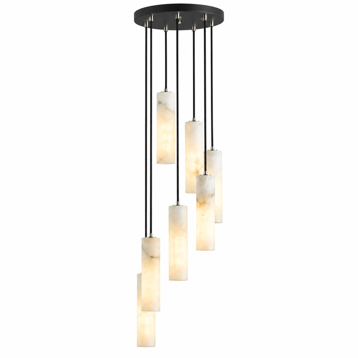Candela Alabaster Tube Pendant Light, product photo
