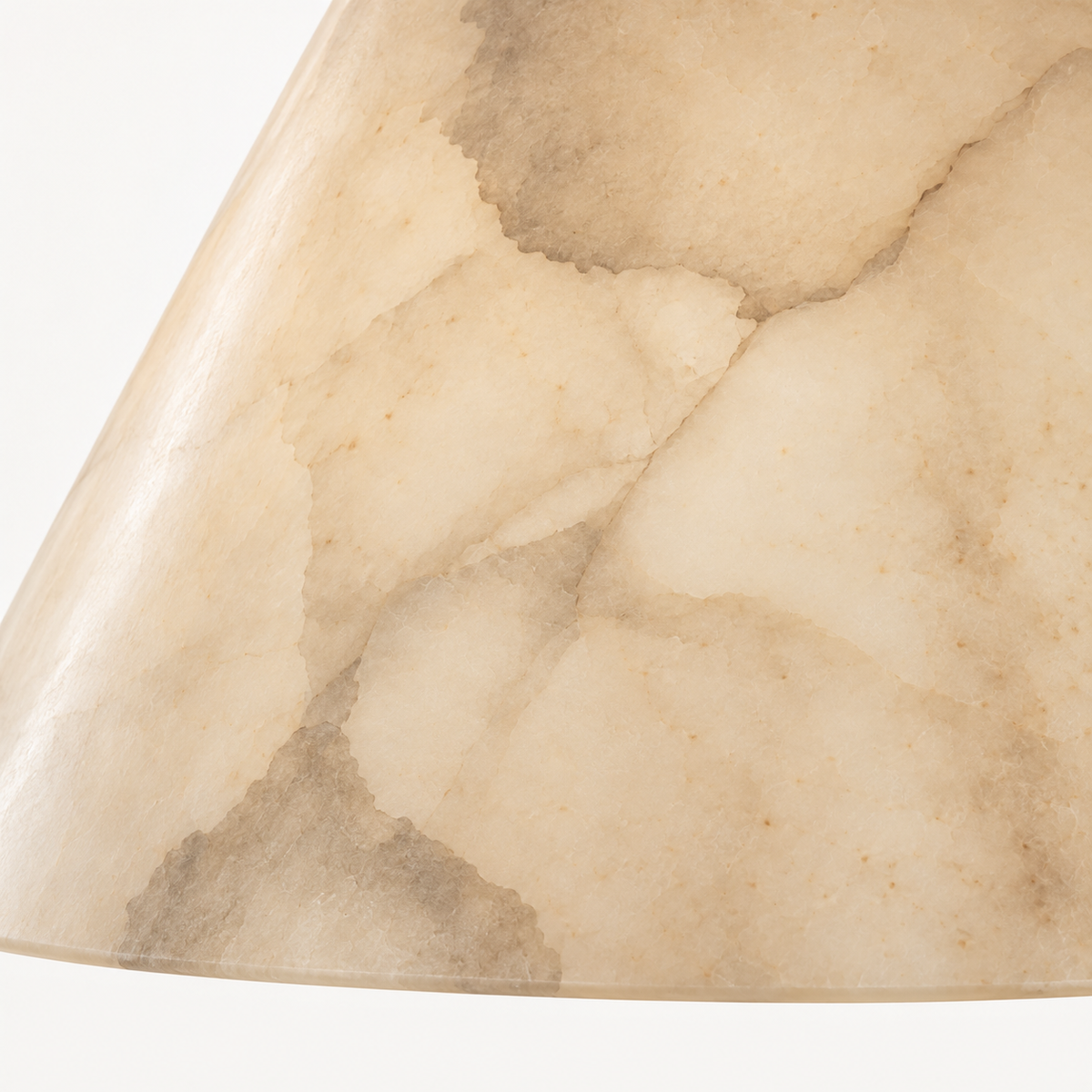 Clara Alabaster Cone Table Lamp, studio photo