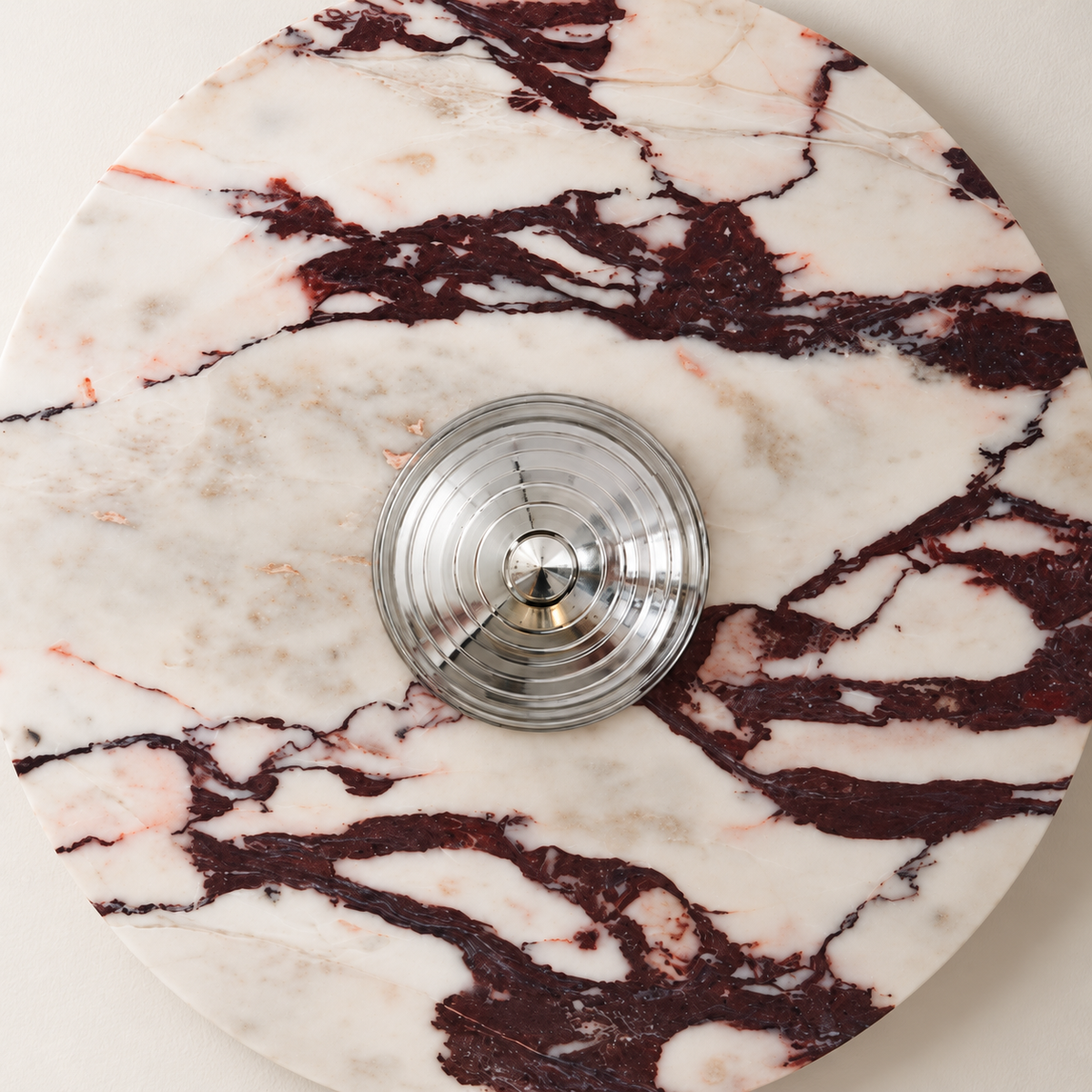 Granata Marble Disc Wall Light, studio photo