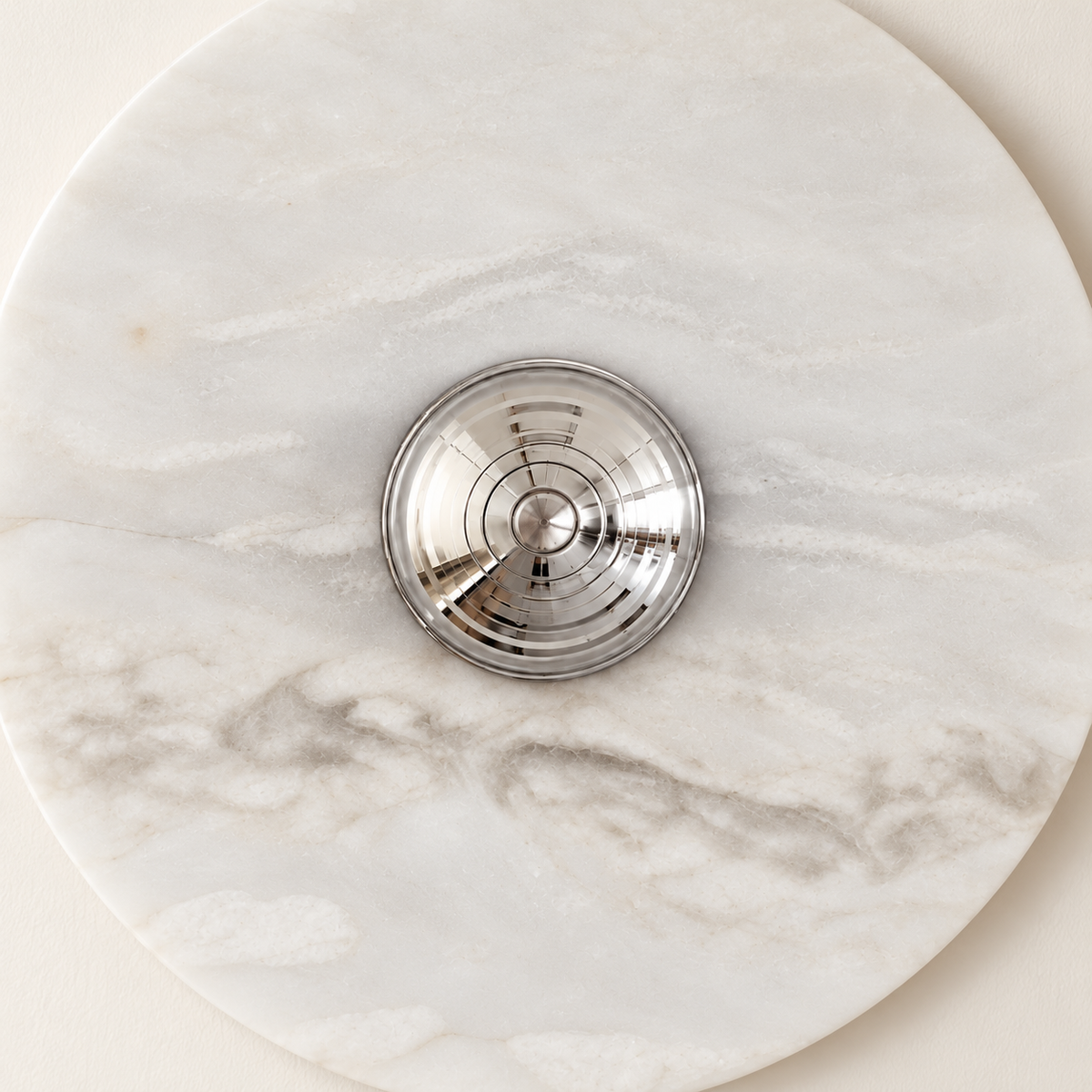 Ermina Marble Disc Wall Light, studio photo
