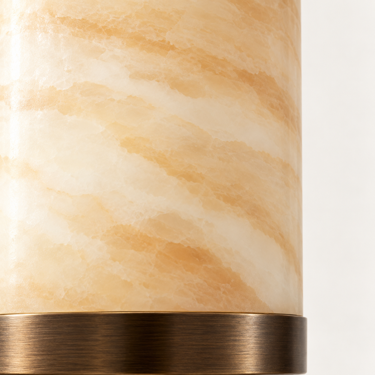 Melina Alabaster Column Pendant Light, studio photo