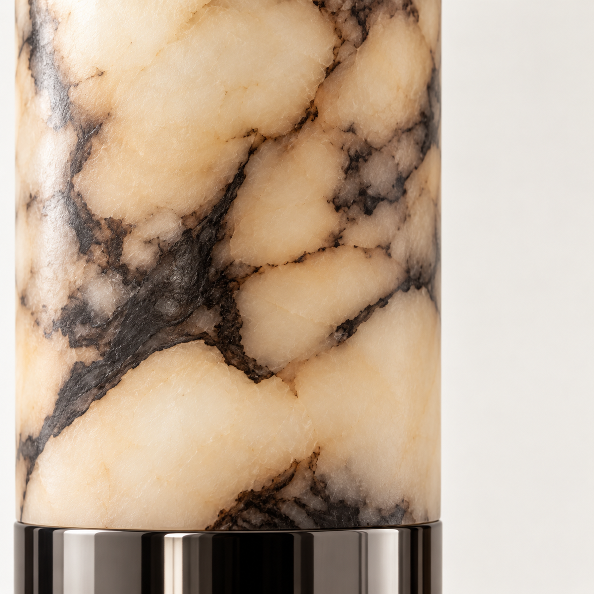 Ida Alabaster Tube Pendant Light, studio photo