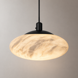 Remo Alabaster Saucer Pendant Light