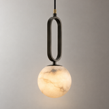 Oria Alabaster Ring Pendant Light