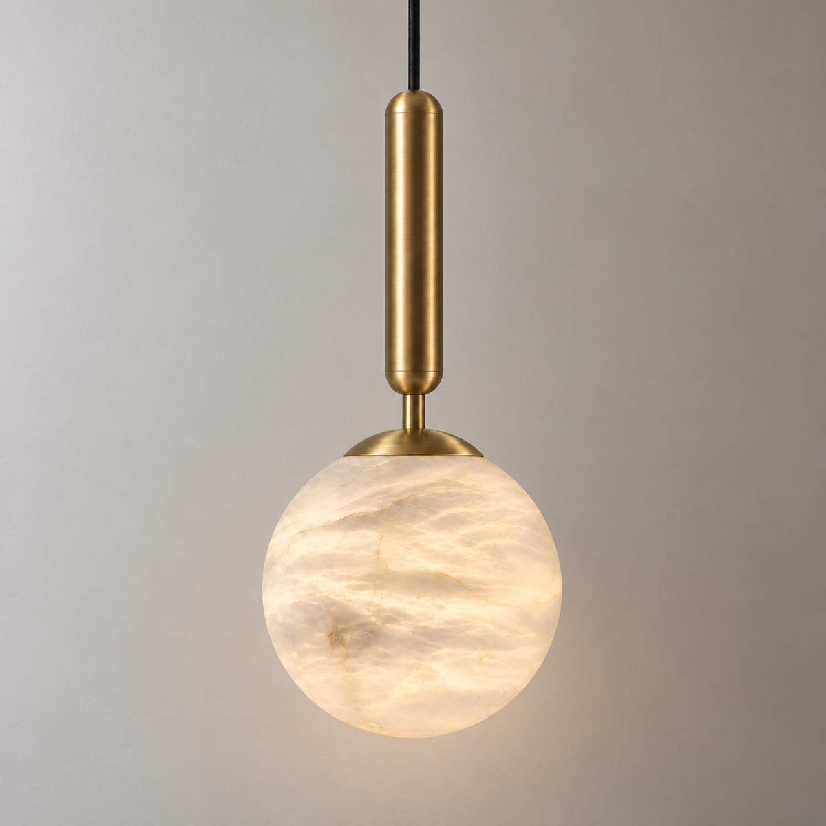 Nuvola Alabaster Globe Pendant Light