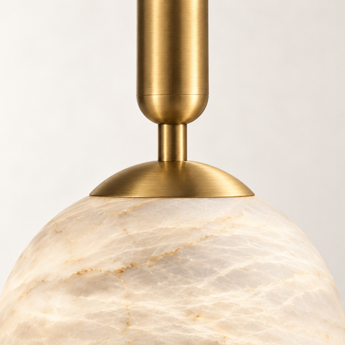 Nuvola Alabaster Globe Pendant Light