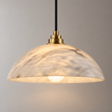 Ondina Alabaster Dome Pendant Light