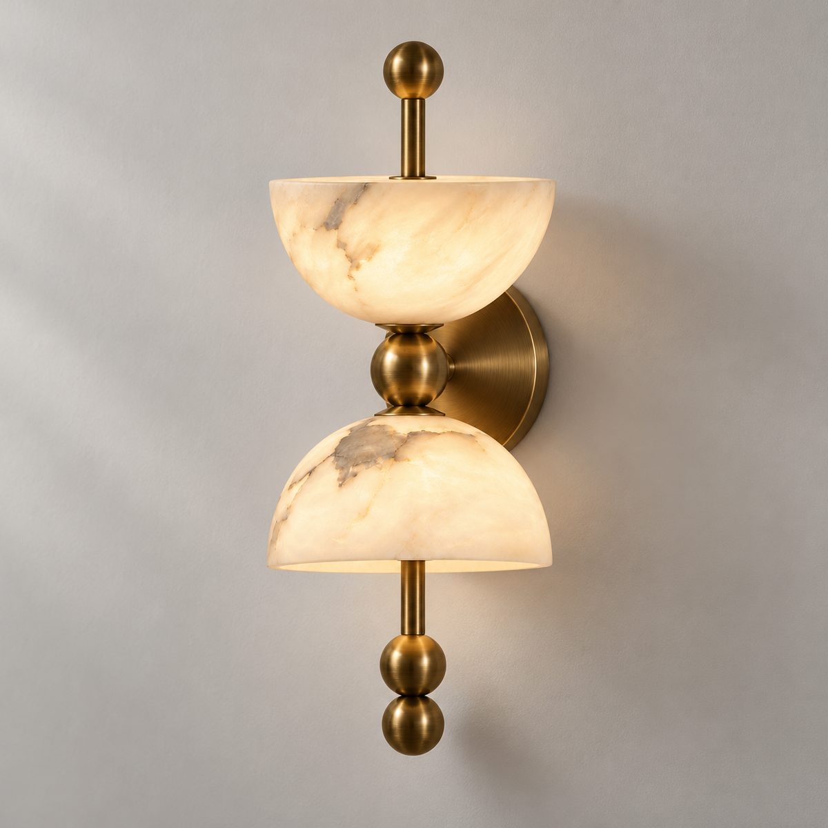 Orsola Alabaster Bowl Wall Light