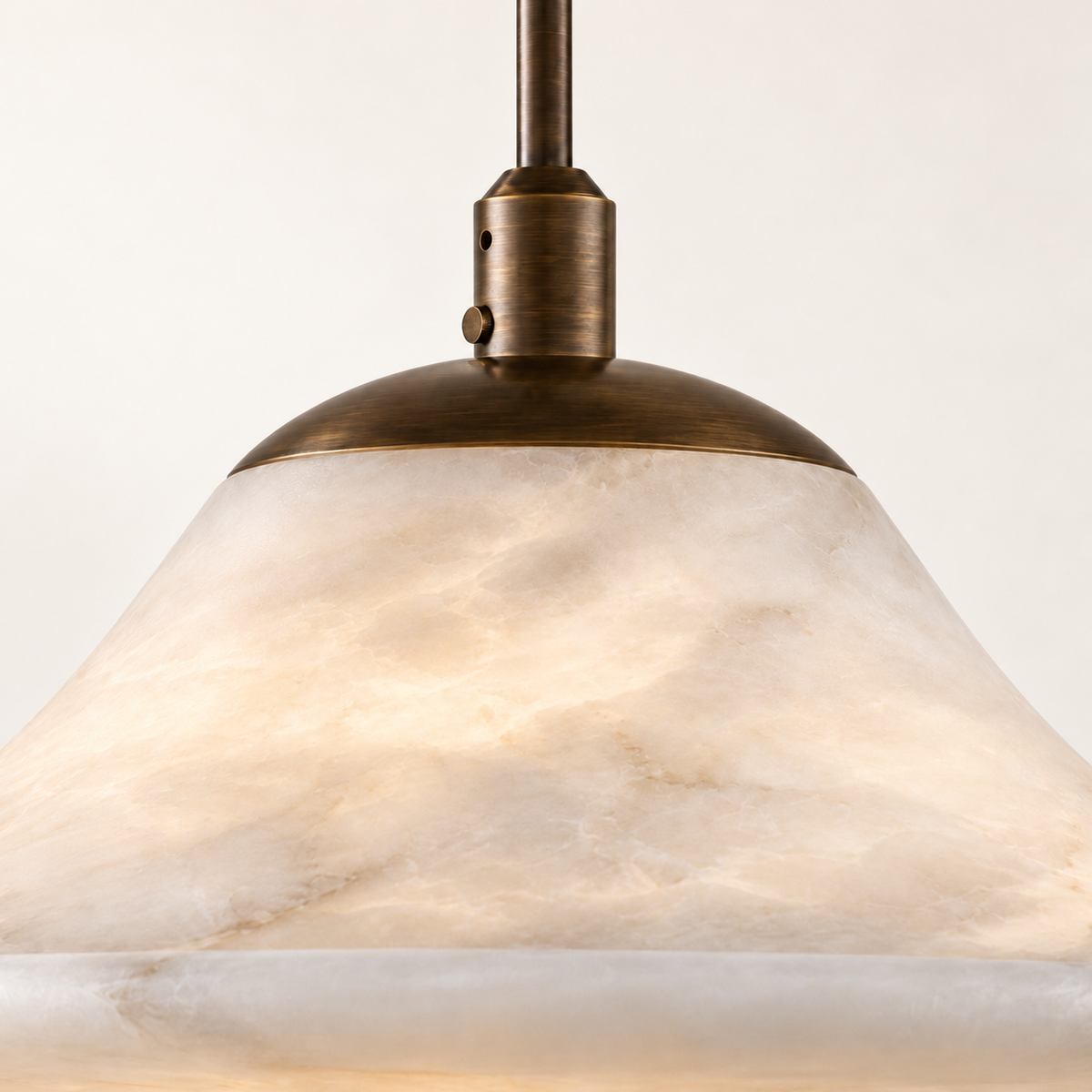 Vesta Alabaster Saturn Pendant Light
