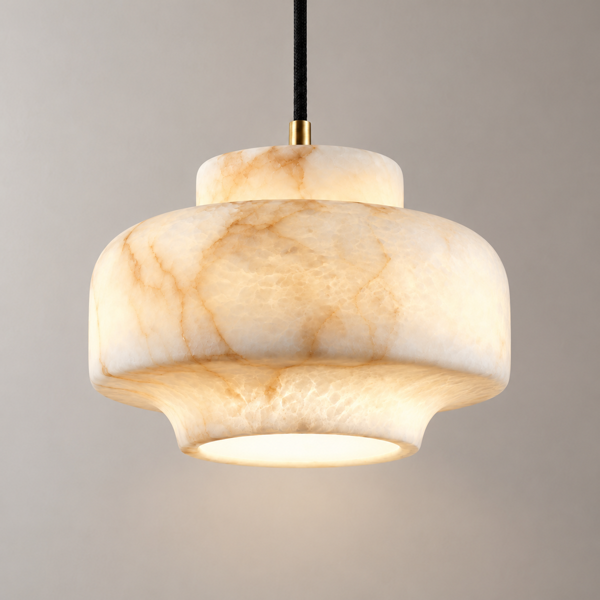 Vanna Alabaster Stepped Pendant Light