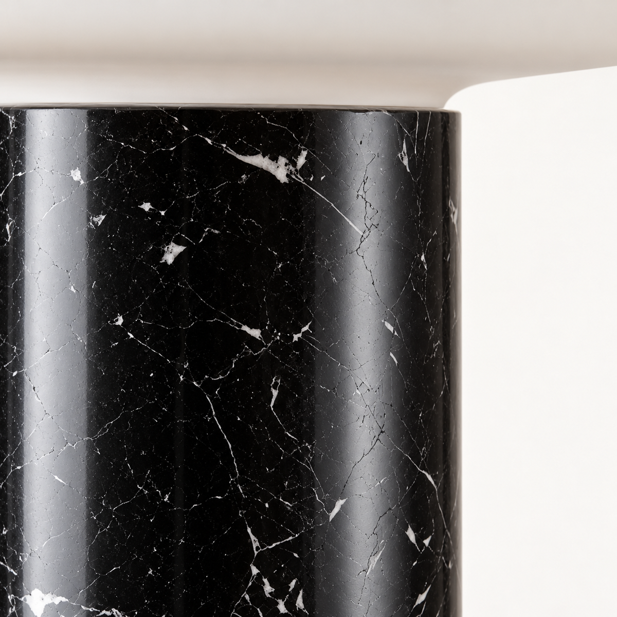 Velka Danish Marble Table Lamp, studio photo